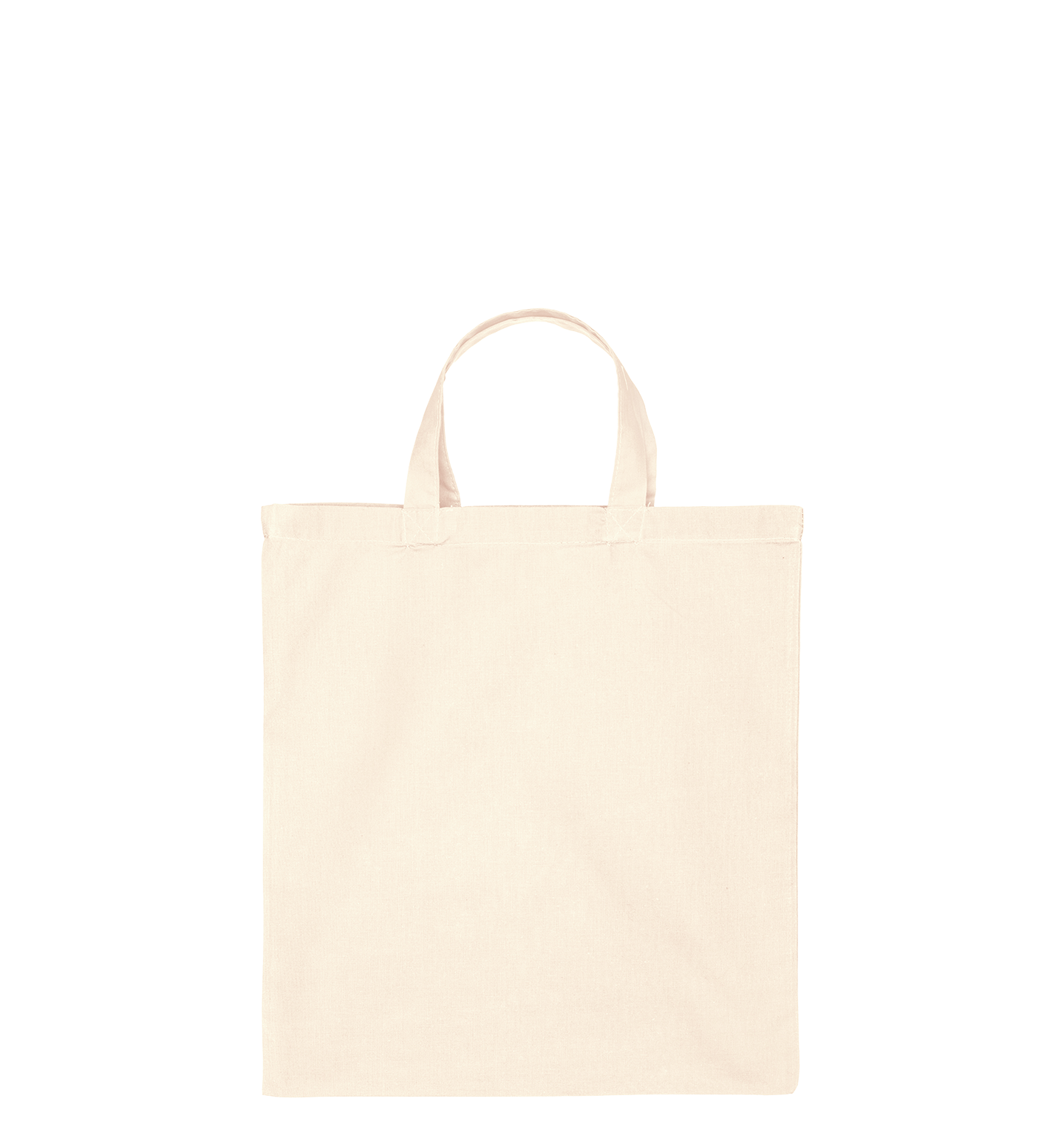 Katoenen draagtas | Korte Hengsels | Naturel