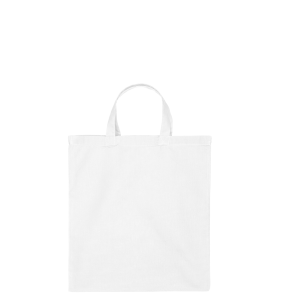 Katoenen draagtas | Korte Hengsels | Wit