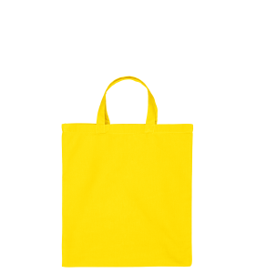 Katoenen draagtas | Korte Hengsels | Geel