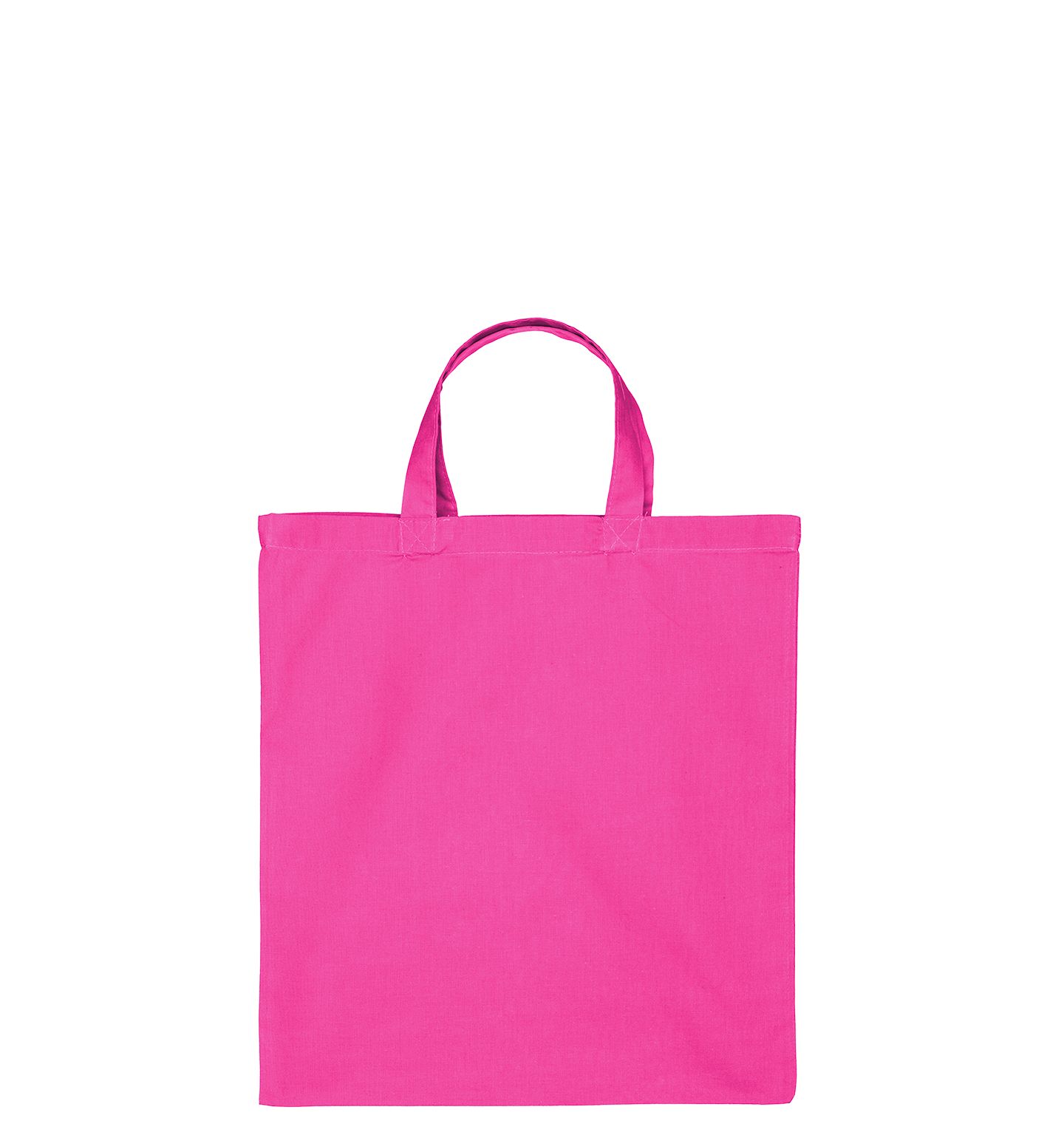 Katoenen draagtas | Korte Hengsels | Roze