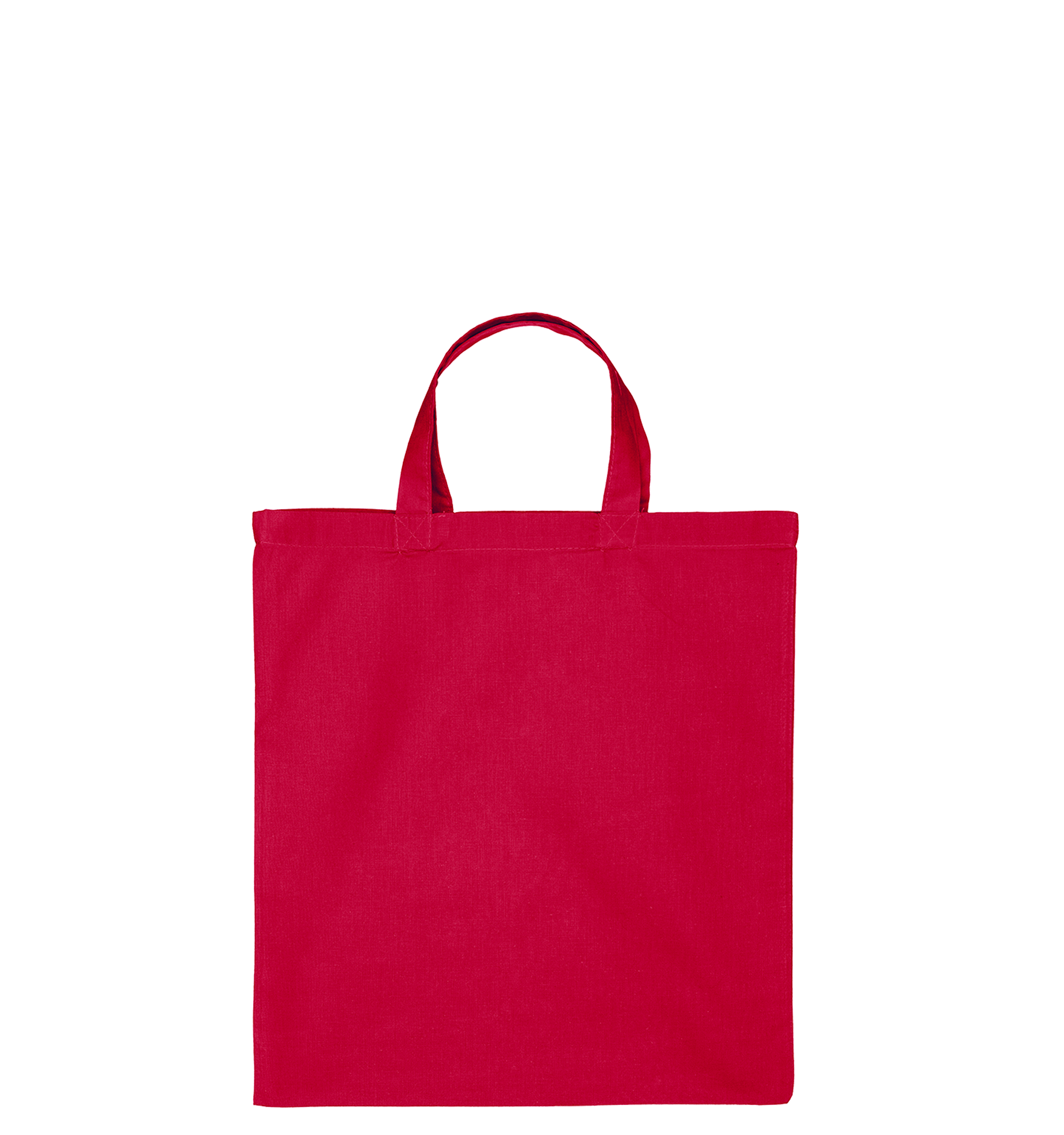 Katoenen draagtas | Korte Hengsels | Rood