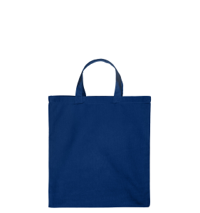 Katoenen draagtas | Korte Hengsels | Licht Navy