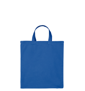 Katoenen draagtas | Korte Hengsels | Royal Blauw