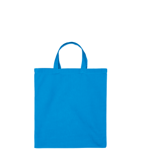 Katoenen draagtas | Korte Hengsels | Proces Blauw