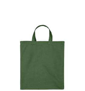 Katoenen draagtas | Korte Hengsels | Legergroen