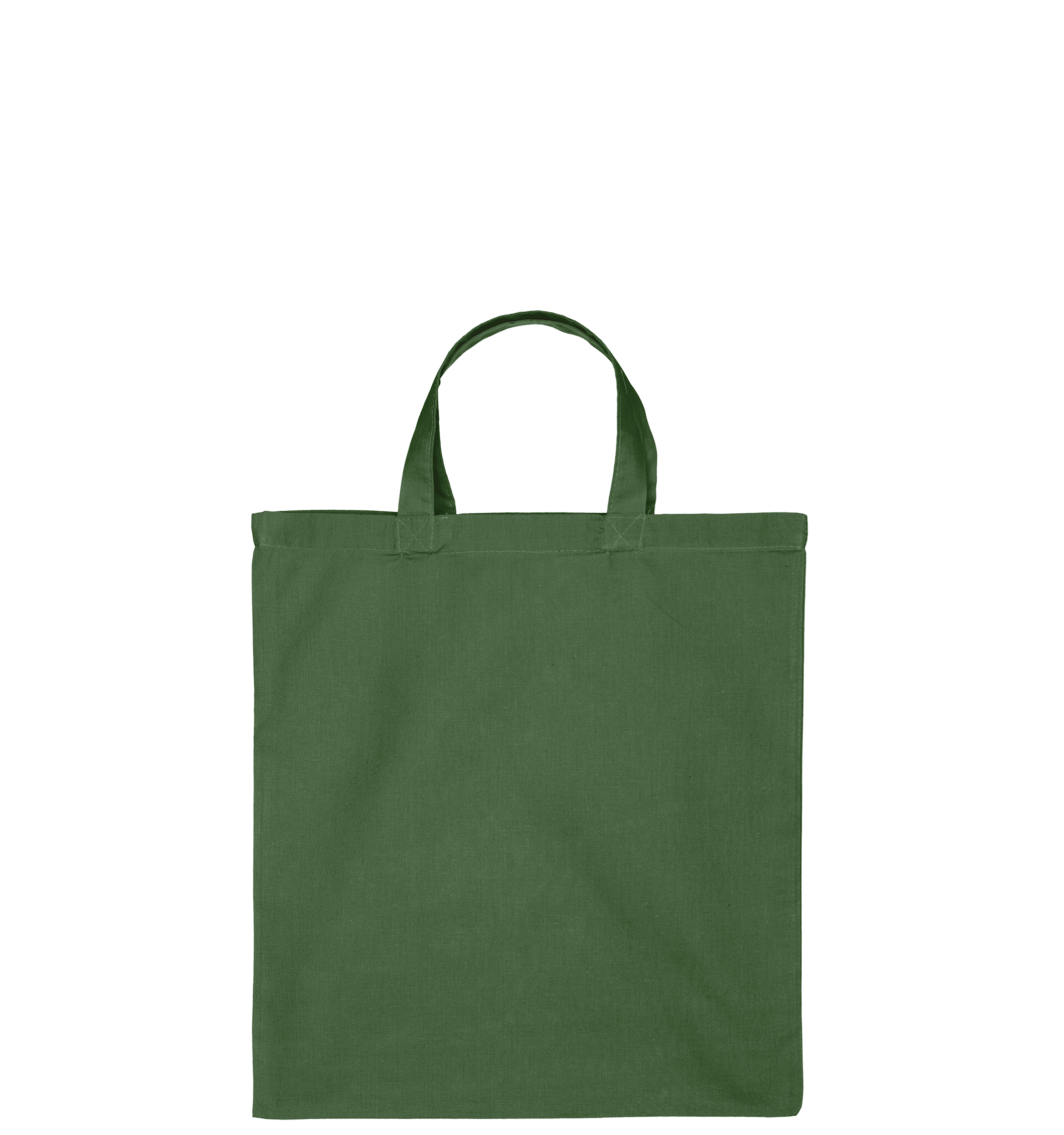Katoenen draagtas | Korte Hengsels | Legergroen