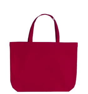 Katoenen shopper | Bodem | Rood